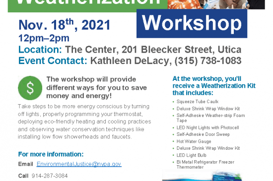 updated The Center Weatherization Workshop Flyer 11.18.21 5